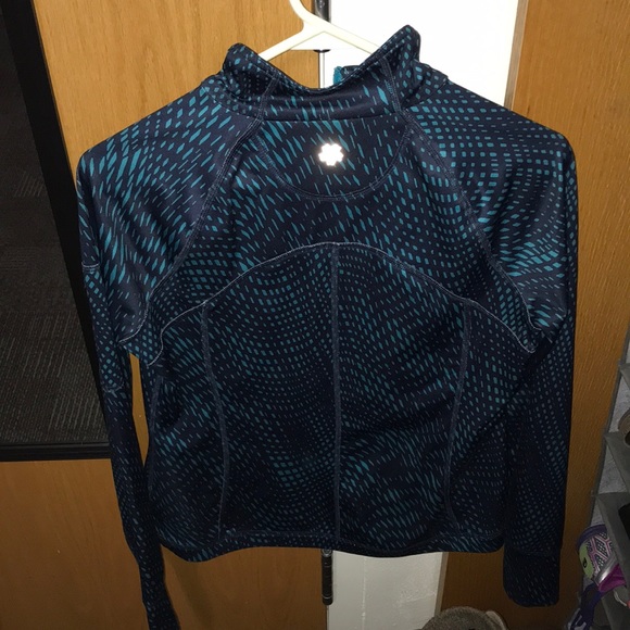 Navy Blue half zip with dots - Picture 2 of 6